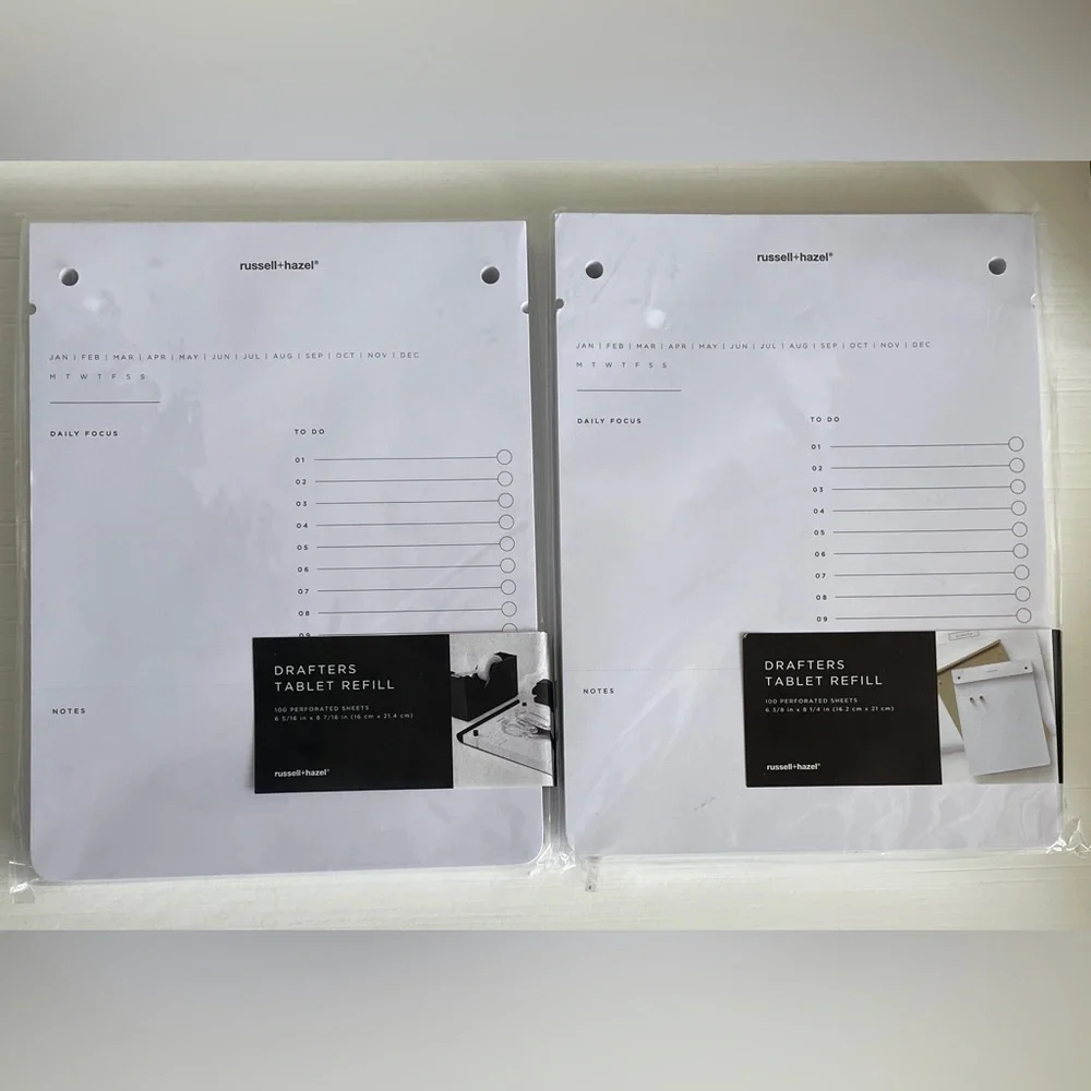Russell + Hazel | 2x Drafters Tablet Refill Notepads